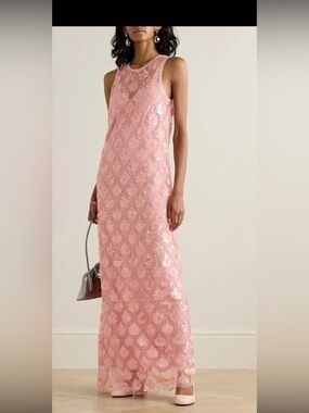 Rotate Pink Sequin Gown